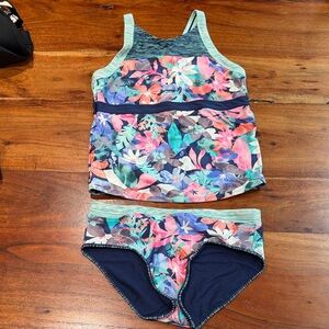 Athleta bathing suit-Floral print. Girls size 14